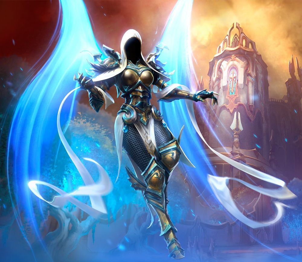 Official Auriel artwork from the game Heroes of the Storm