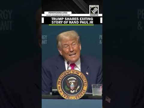 “Big big favor...” US President Trump shares exciting story of Rand Paul Jr’s voting