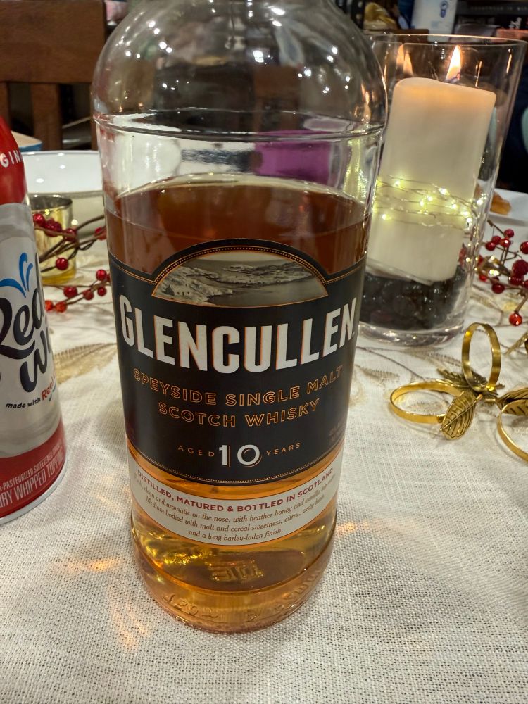 Bottle of Glencullen brand scotch