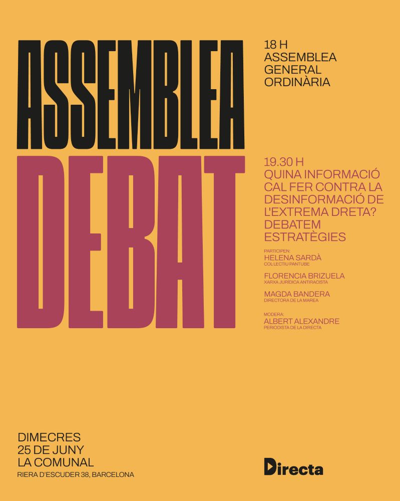 Cartell Debat de La Directa
