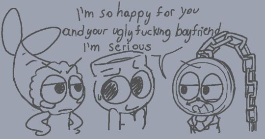 I'm so happy for you and your ugly fucking boyfriend I'm serious