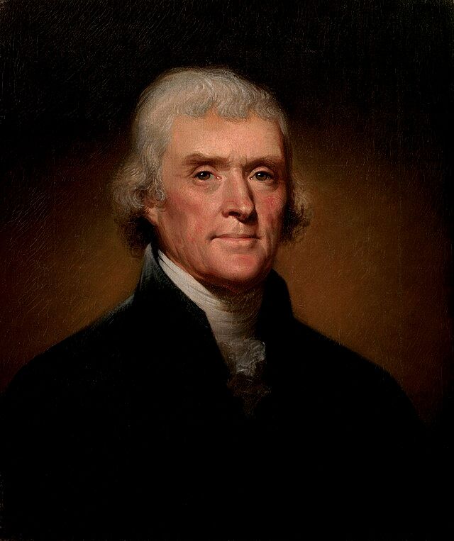 Thomas Jefferson, third president of the USA