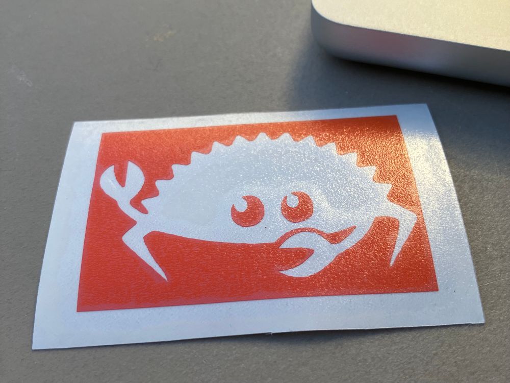 Ferris the crab temporary tattoo