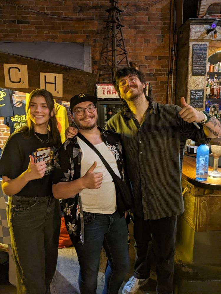 Picture of Joe with Austin and Taryn from the band DURRY.