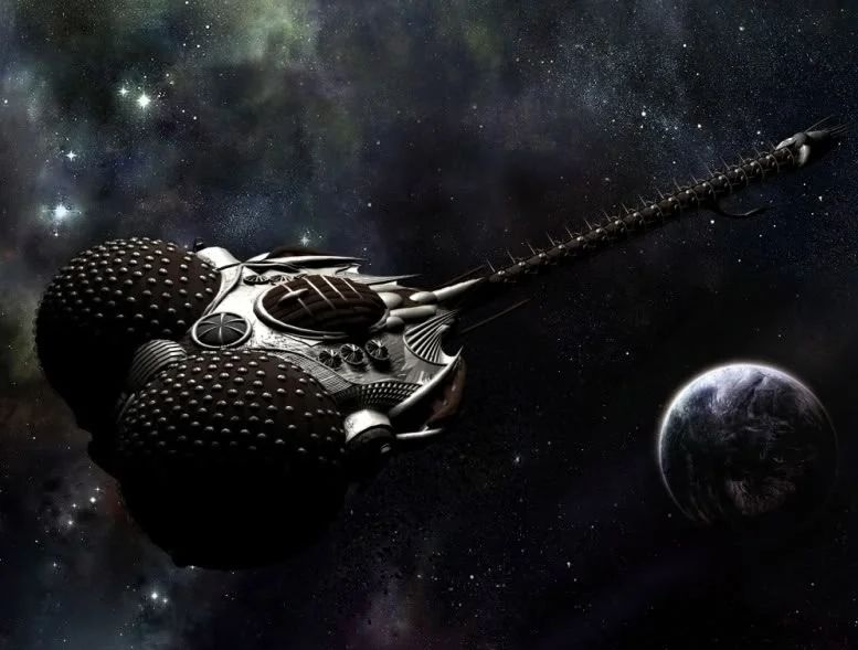 Picture of the Lexx ship from the tv show of the same name.