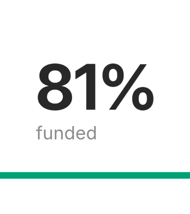 81% funded on Kickstarter 