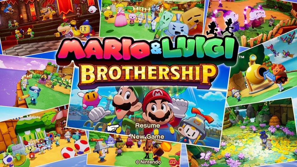 Game clear art of Mario & Luigi: Brothership.