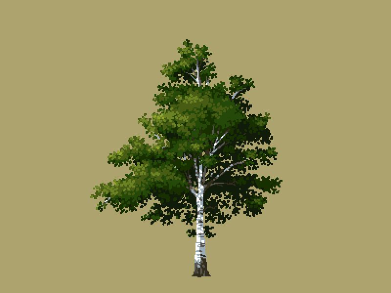 Pixel Art Tree