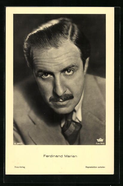 Ferdinand Marian, acteur autrichien, interprète du "Juif Süss".