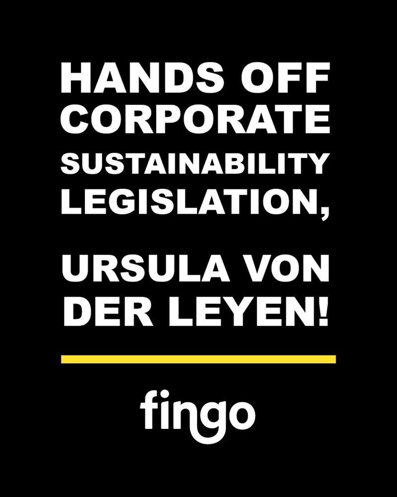 Hands off corporate sustainability legislation, Ursula von der Leyen!