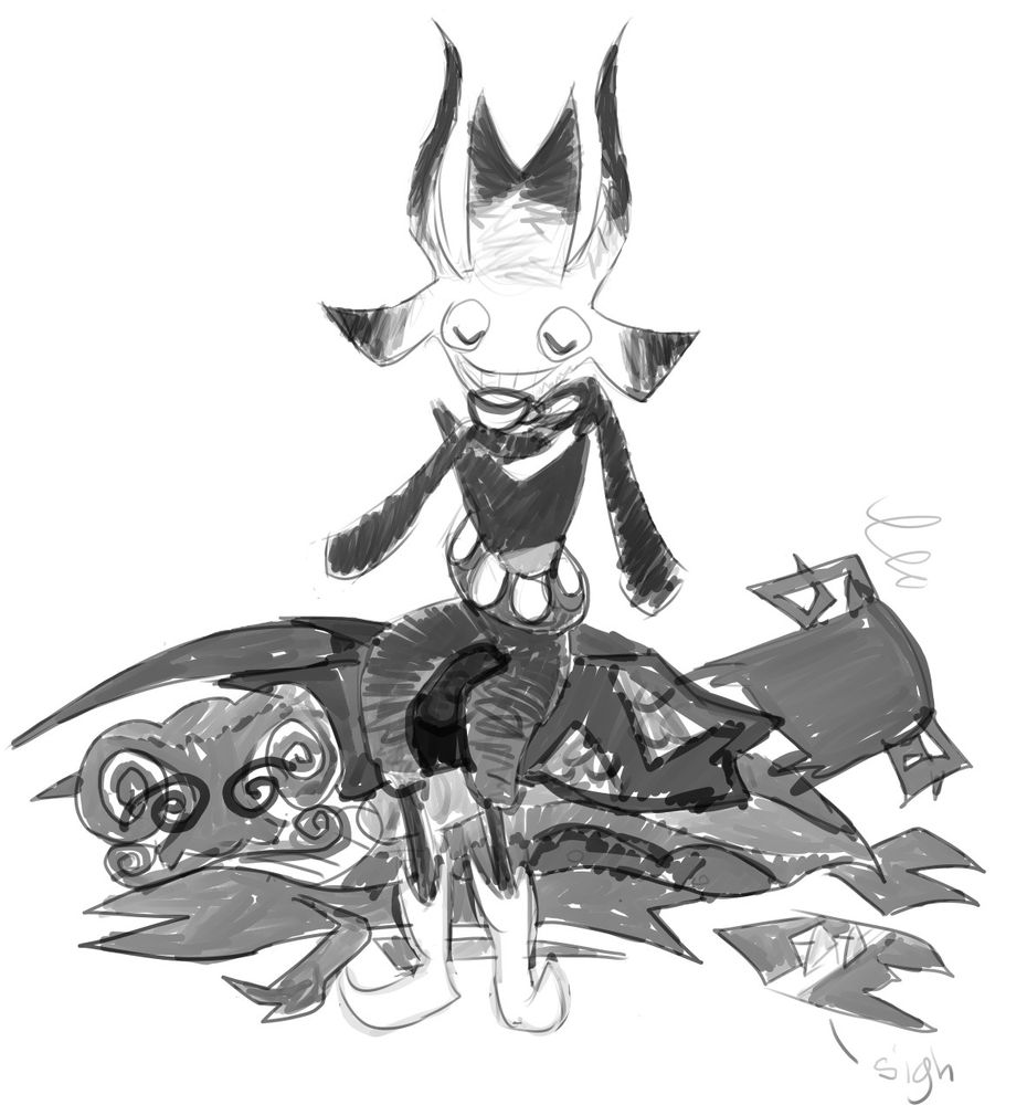 From the browser game corru.observer, BSTRD sits on the incapacitated call team and pretends to drink tea.