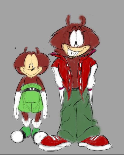 My characters Shifty and Sunny