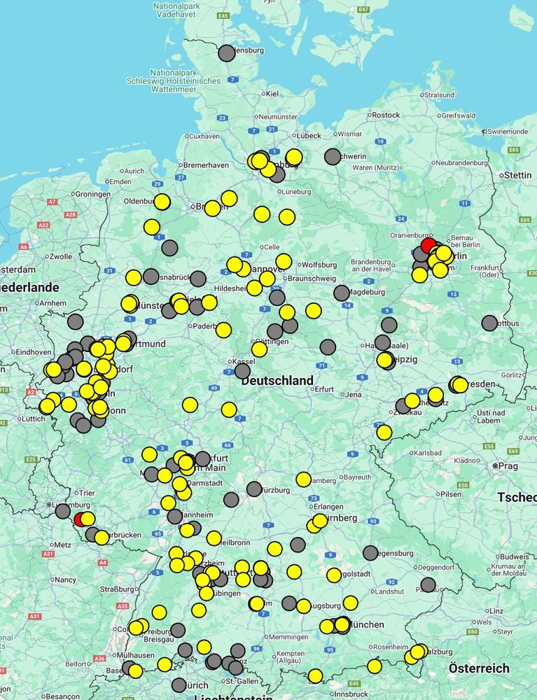 Karte mit Sommerimpfstellen 2025