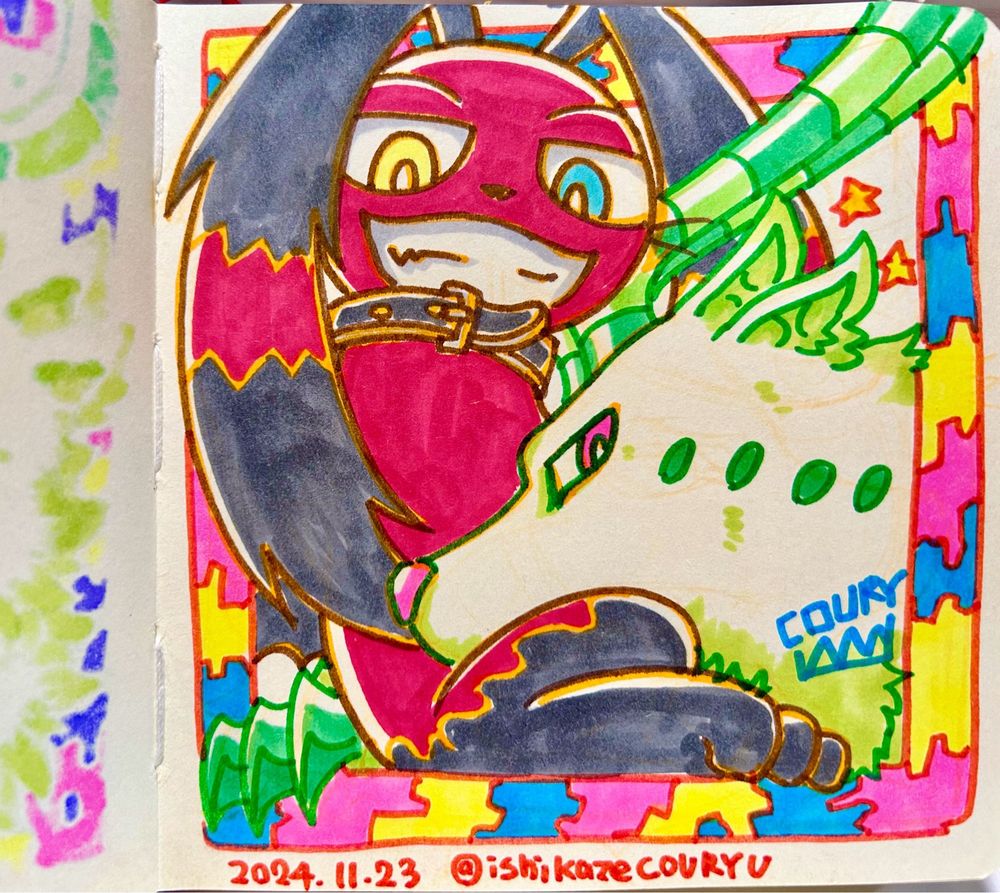 うさぎとオオカミのコンビ