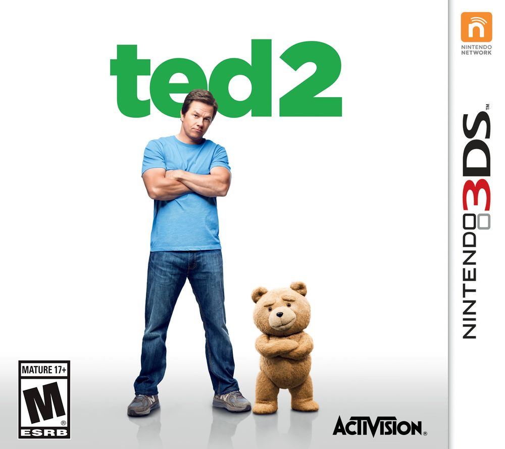 A game boxart depicting Ted 2 (2015) as if it got a Nintendo 3DS game published by Activision