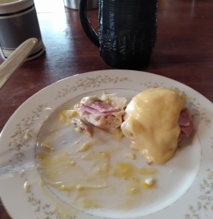 Eggs Benedict I made.