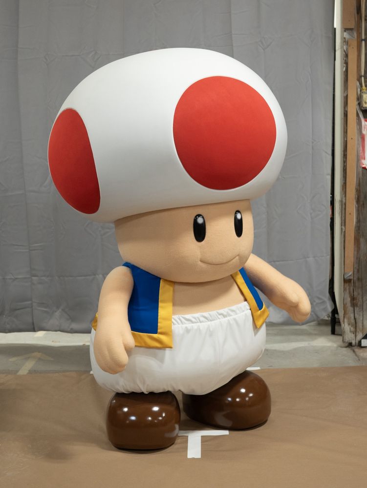 Giant mushroom boy standing by himself