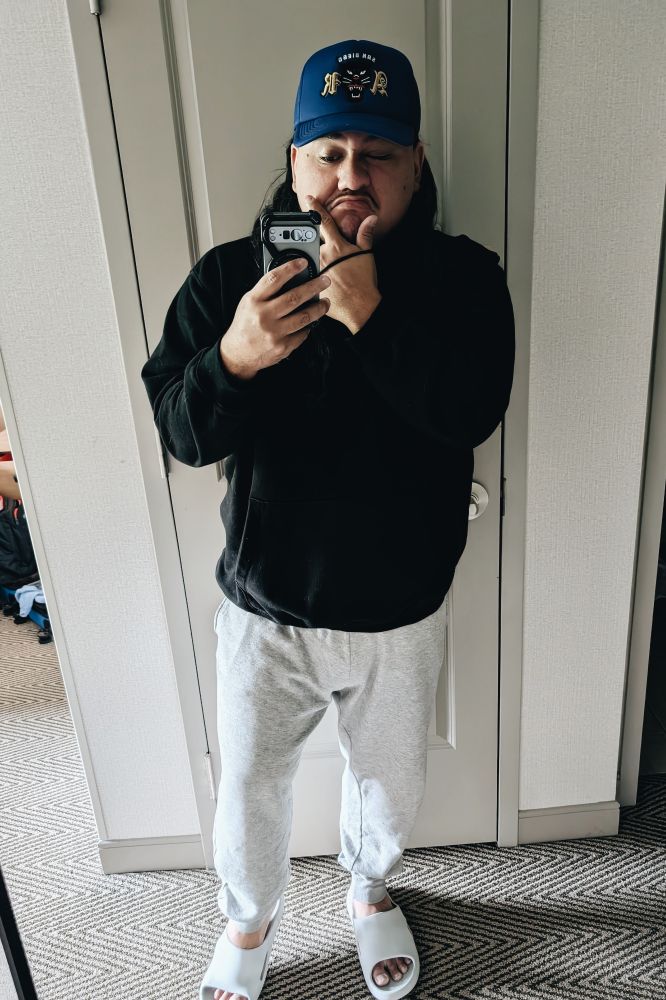 kevin taking selfie