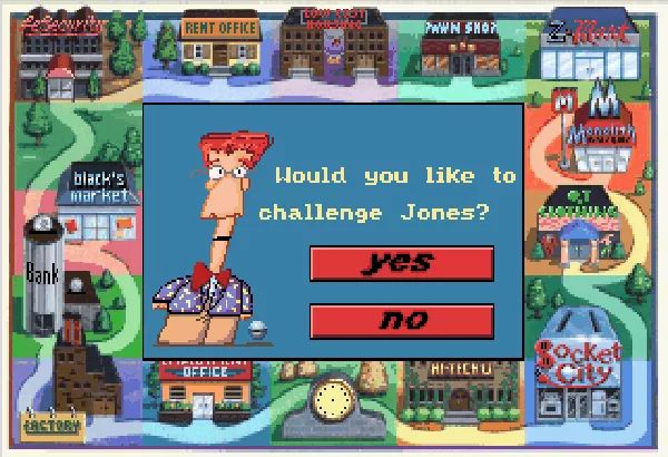 The map in Jones in the Fast Lane