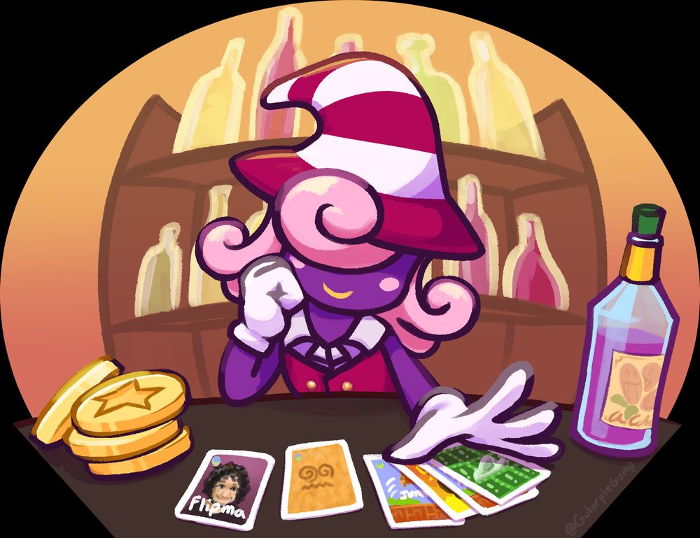 Vivian as seen in Mario 64 Romhack BAZR, from Simpleflips romhacking competition. How quaint and not completely random from me! My favorite part of this drawing was honestly drawing the Flipma card.