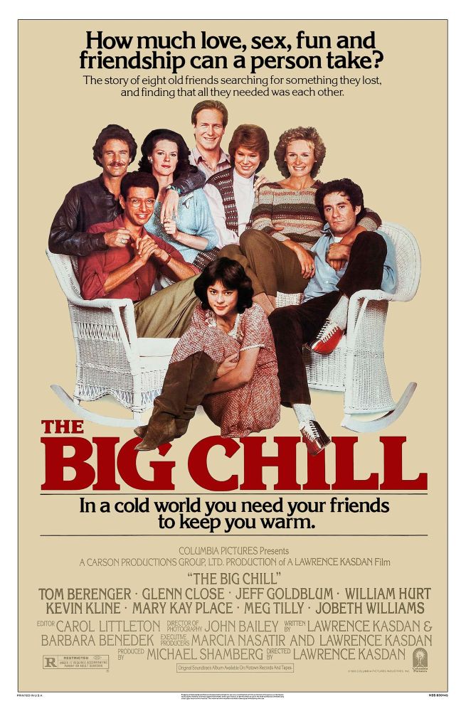 Poster art for Lawrence Kasdan’s “The Big Chill” (1983)