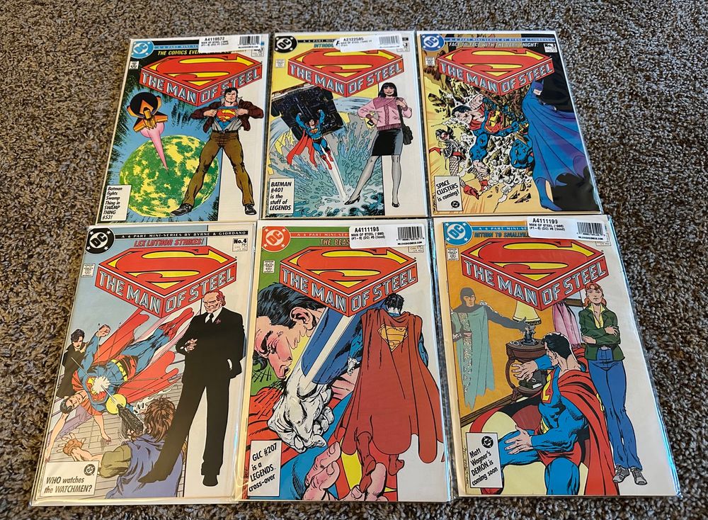 Issues 1-6 of Man of Steel