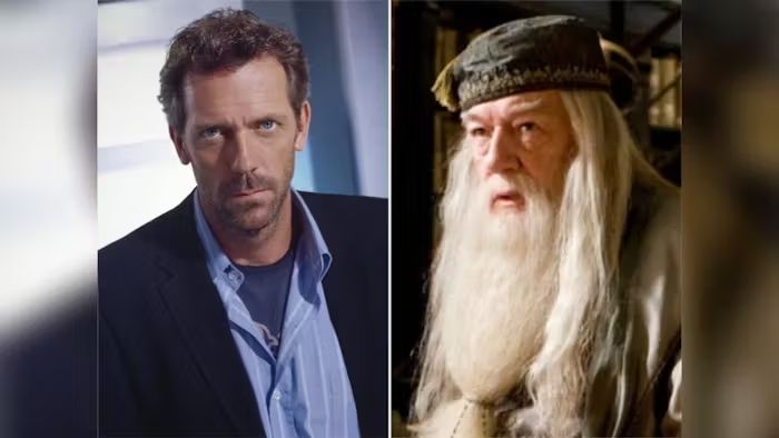Hugh Laurie (l.) als Nachfolger von Kino-Dumbledore Michael Gambon. Foto: Imagi Images/EntertainmentPictures / imago images/Newscom/AdMedia