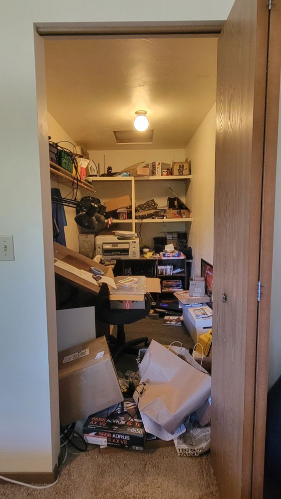 my messy ass junk closet. it could be so much more