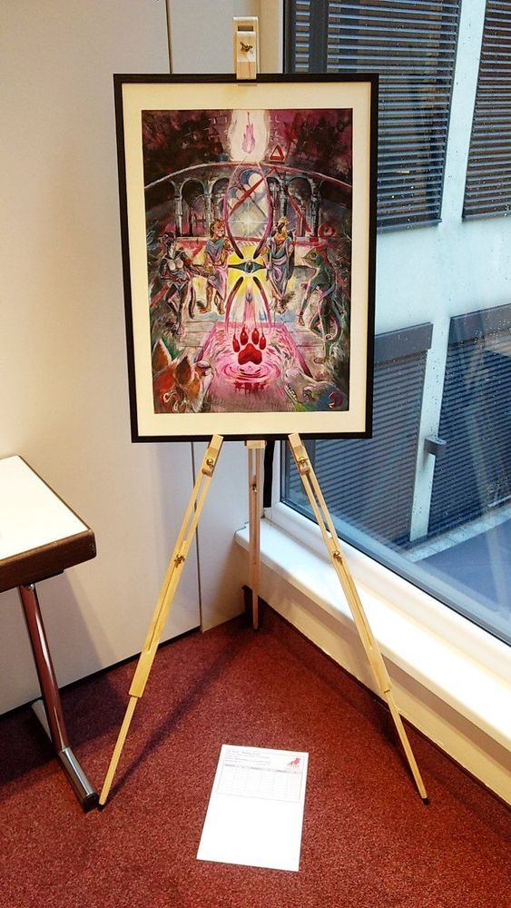 One of my pictures at the art show of Awoostria, before the final auction