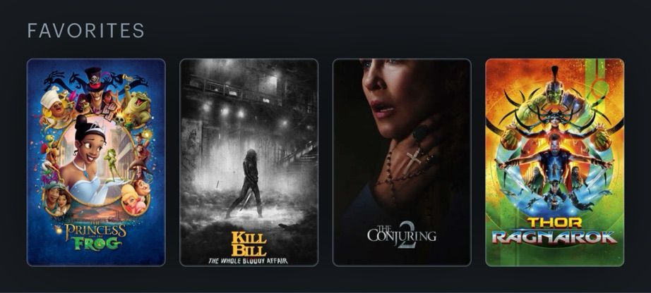 Letterboxd top 4 movies 