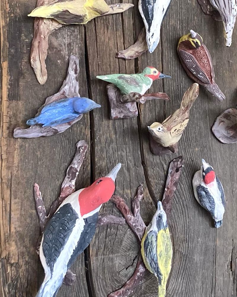 Ceramics birds