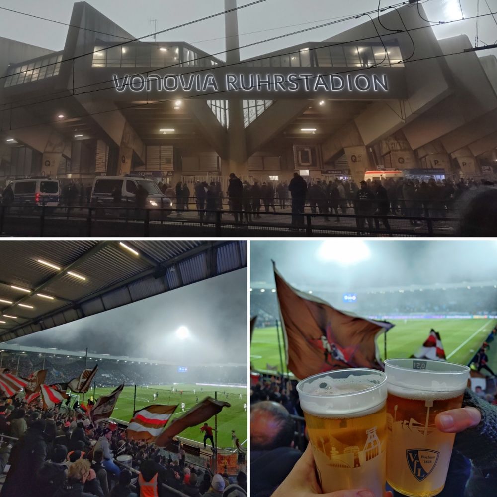 Kollage aus drei Fotos mit Fußball Bezug. 