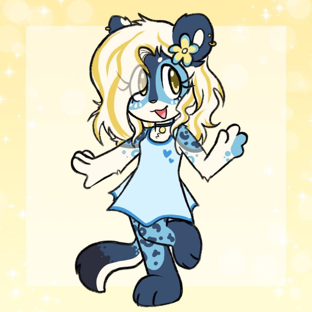 Katyja in a blue dress