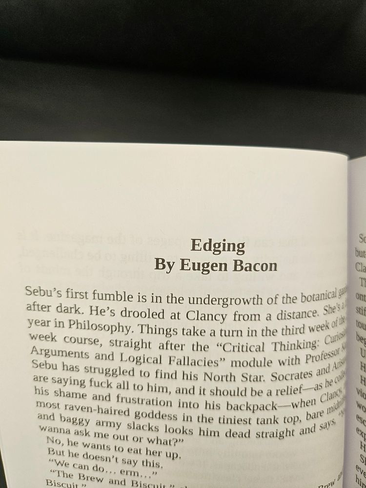 'Edging' by Eugen Bacon in Electronic Brain 