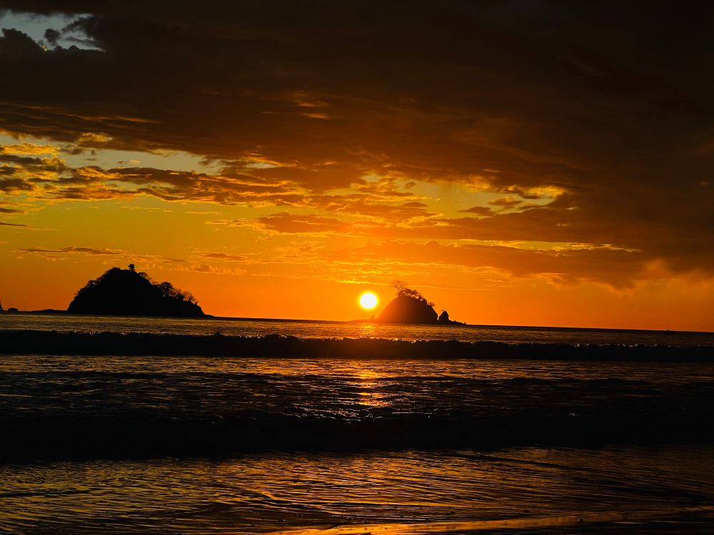 Beautiful sunset in the beach 