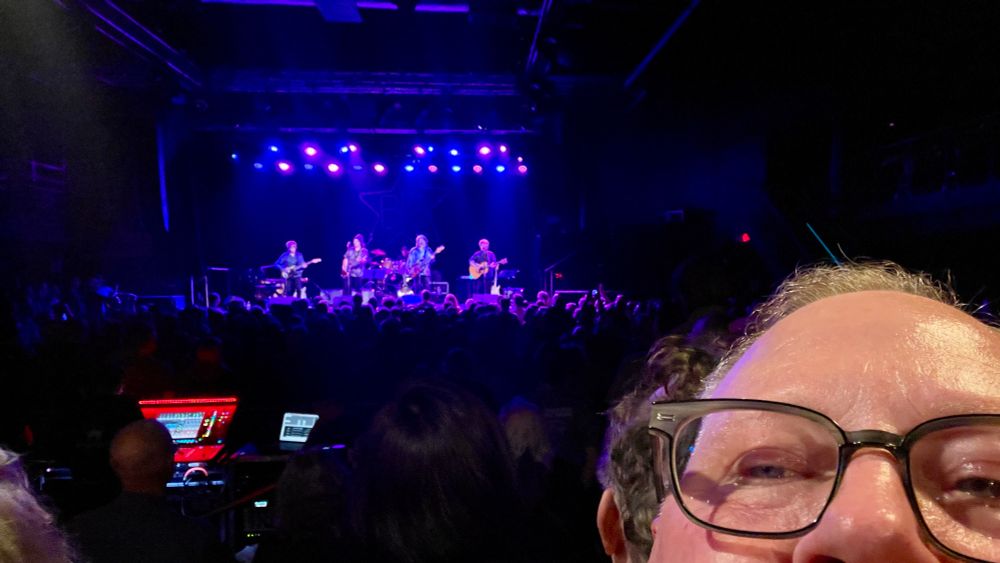 my fat head up front, Big Star Quintet in the distance (on stage)