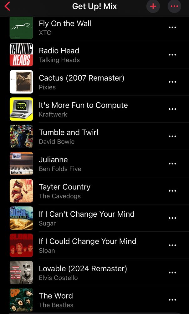 a song list 