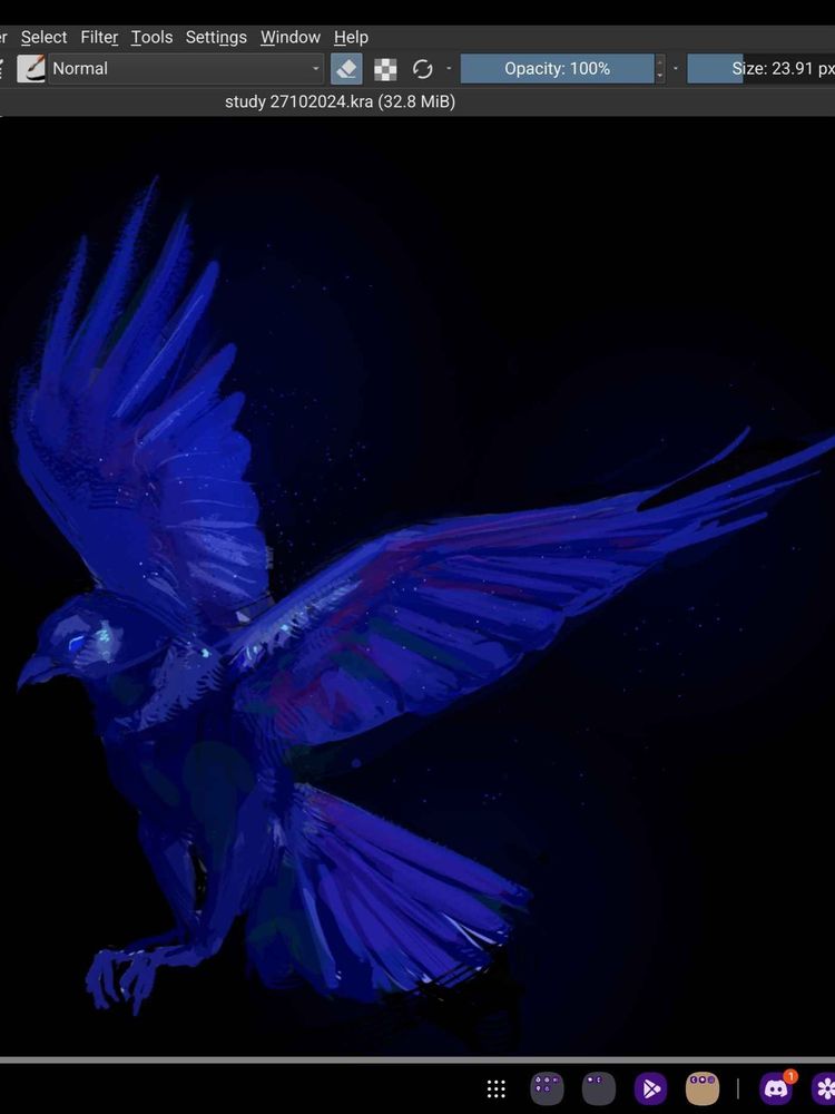 a blue crow
