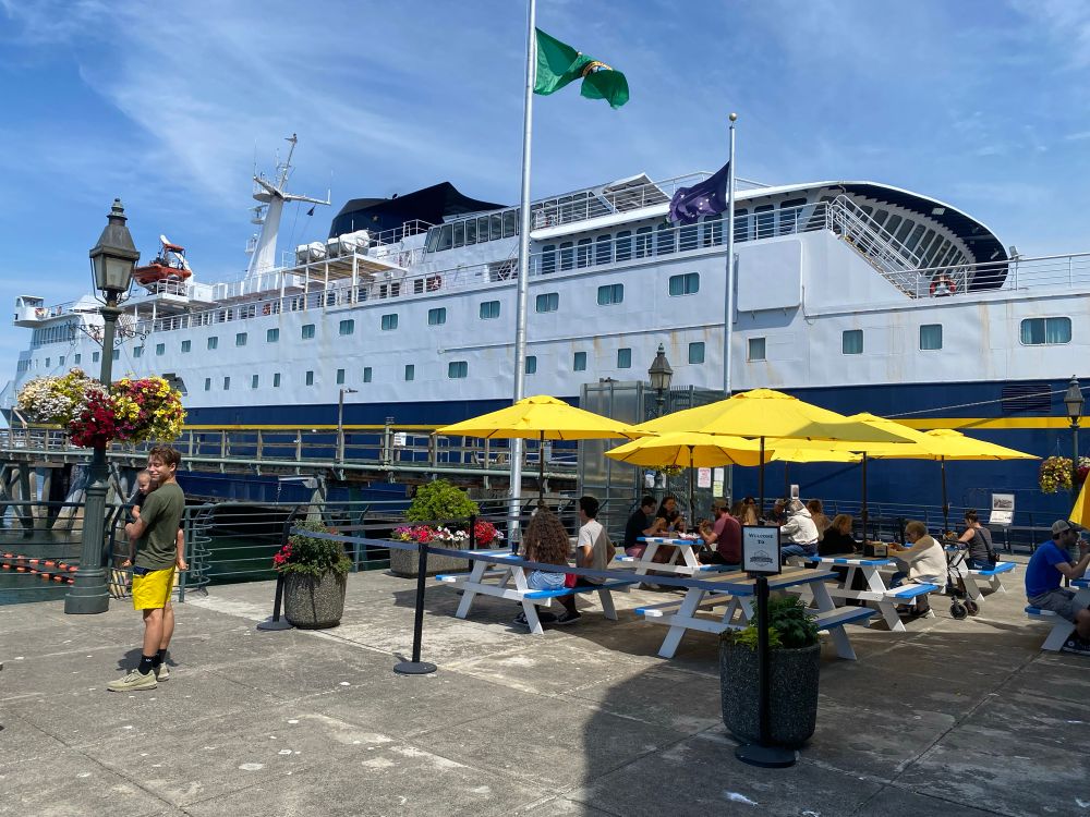 MV Columbia ferry docked in Bellingham. 