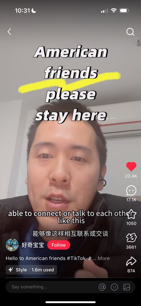 “Able to connect or talk to each other like this”
