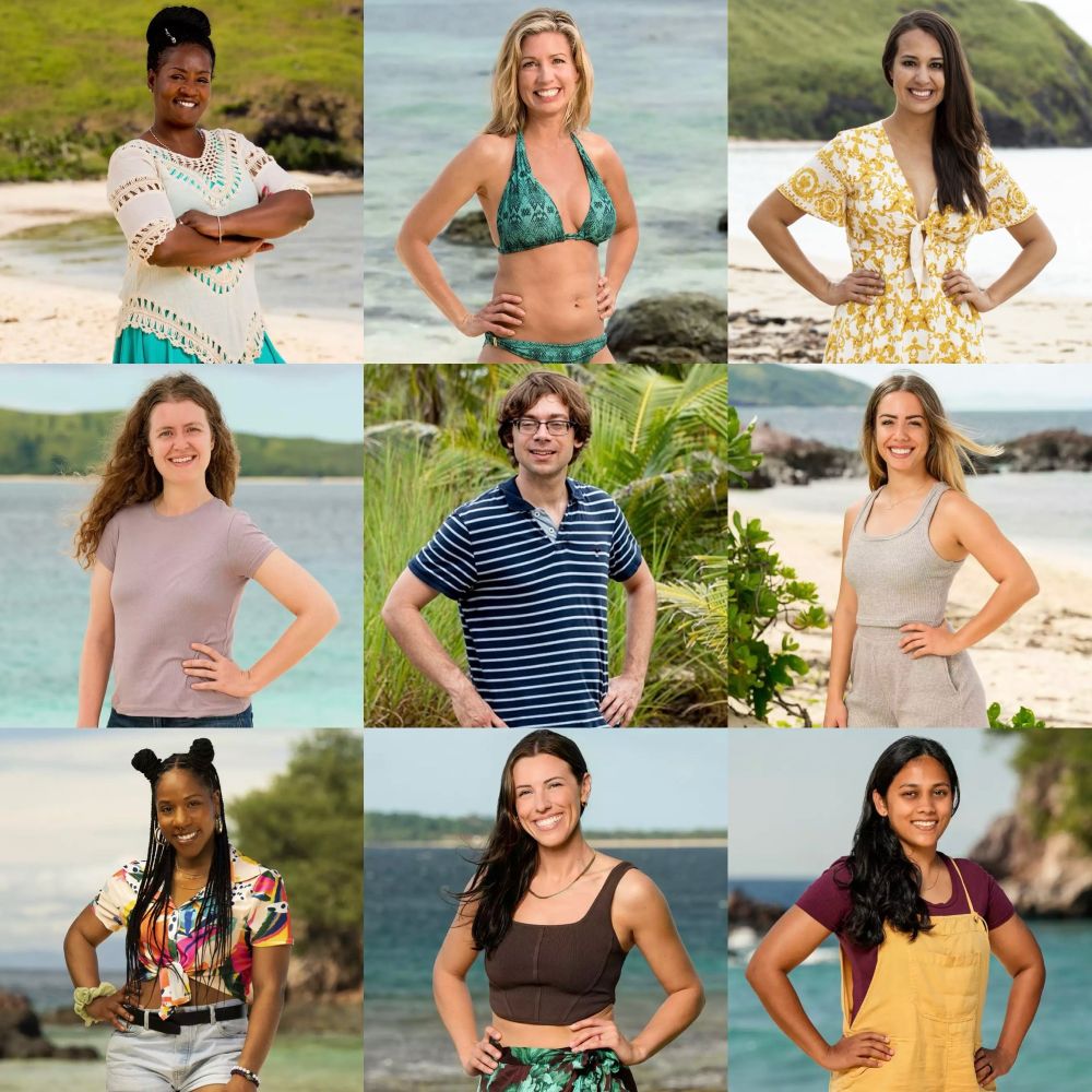Survivor contestants Cirie Fields, Chrissy Hofbeck, Angelina Keeley, Emily Flippen, Christian Hubicki, Dee Valladares, Tiffany Ervin, Genevieve Mushaluk, and Kamilla Karthigesu