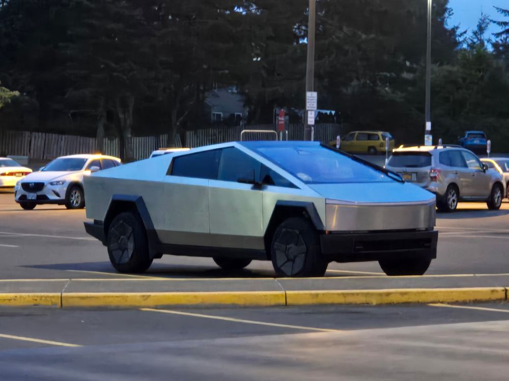 A cybertruck