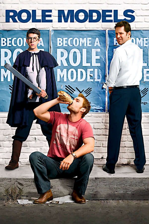The movie poster for Role Models, 2008 - ★★★★