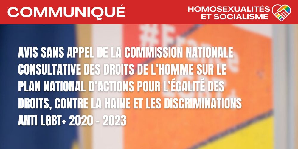 Avis sans appel de la Commission Nationale Consultative des Droits de l’Homme (CNDCH) sur le plan ...