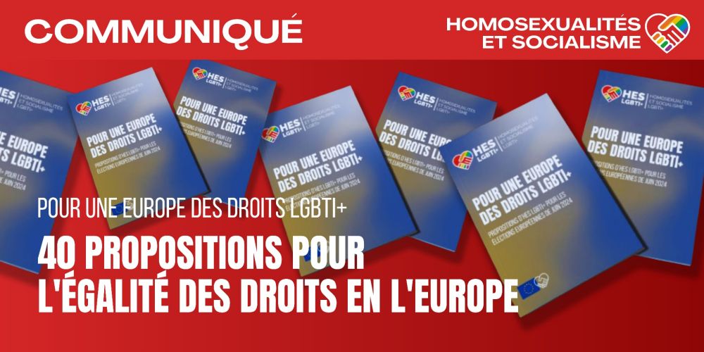 Pour une Europe des droits LGBTI+ : HES publie 40 propositions pour les élections européennes de juin 2024 - HES LGBTI+