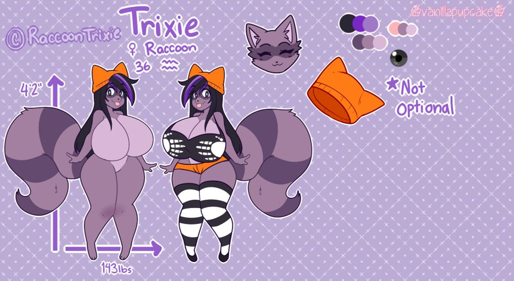 Reference sheet for my raccoon~