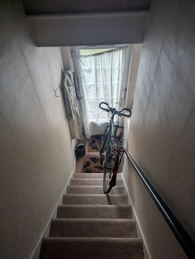 My bike on stairs 