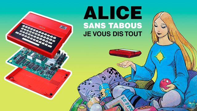 The art cover for the Alice microcomputer was crafted by Moebius.