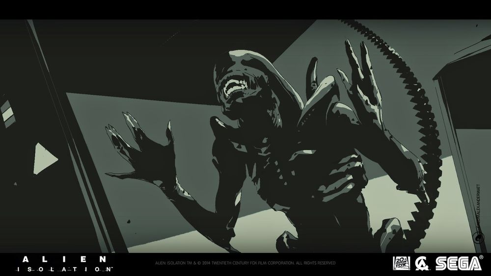 Storyboard: The alien attacks.