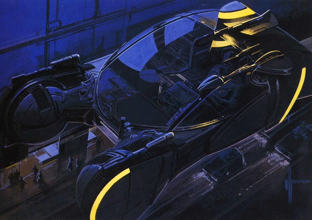Spinner, art by Syd Mead